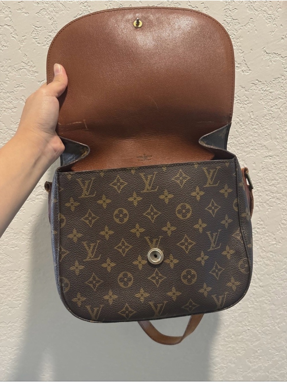 Louis Vuitton GM Saint Cloud Brown Monogram Crossbody Bag - Picture 6 of 14